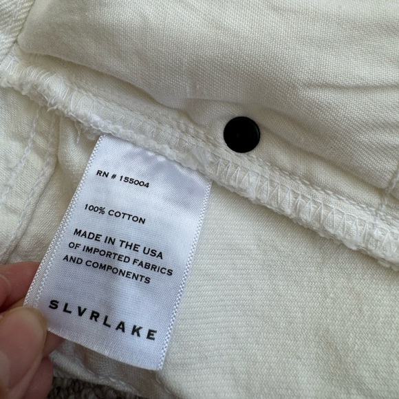 NWT SLVRLAKE Micro Mini Cut Off Skirt in Off White size 30 - Picture 11 of 12